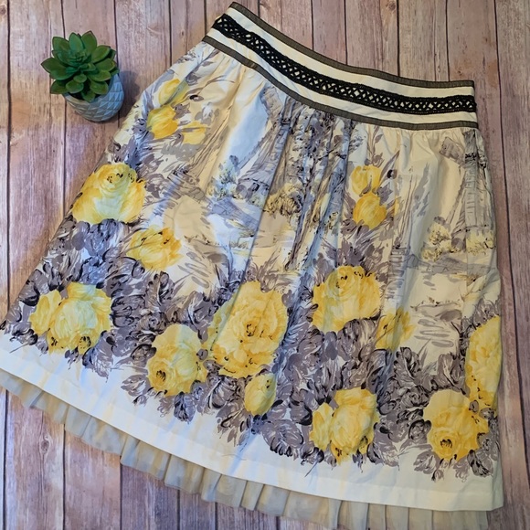 For Joseph Floral Midi Skirt Sz. - Picture 4 of 5